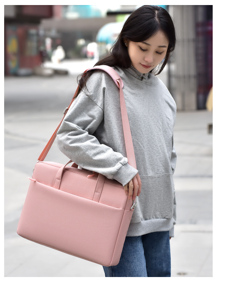 ビジネスバッグ 撥水加工ノートパソコン用ブリーフケース耐衝撃クッション付き