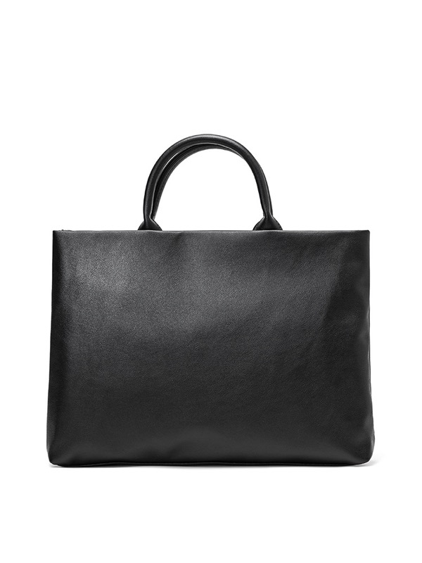 ビジネスバッグ 高級合成皮革ブリーフケース黒色男性用手提げ