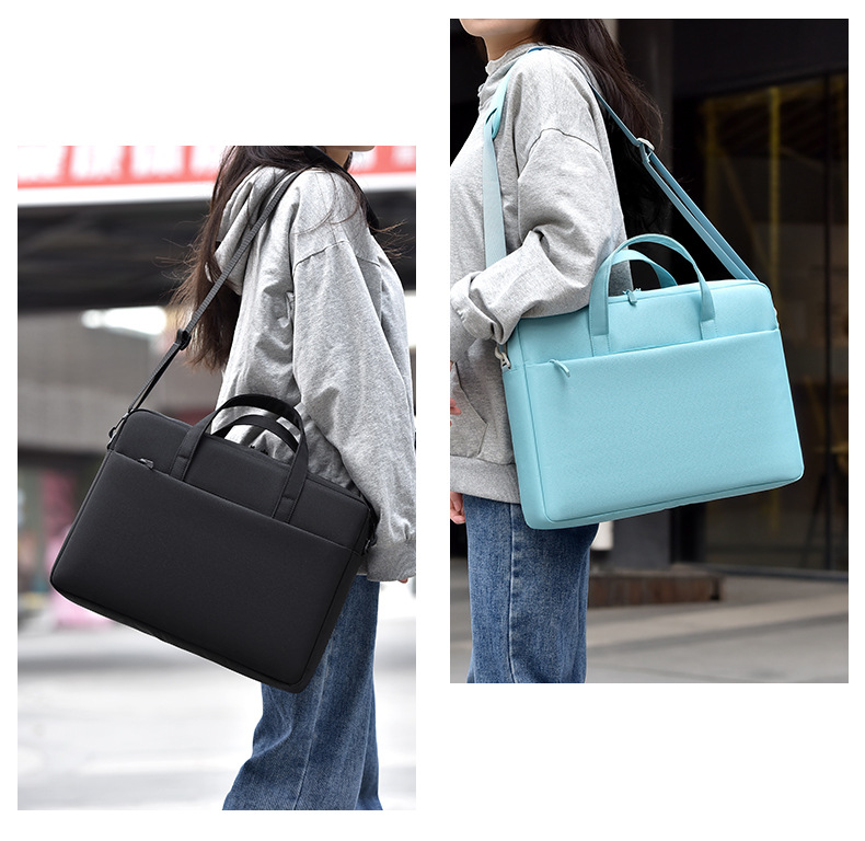 ビジネスバッグ 撥水加工ノートパソコン用ブリーフケース耐衝撃クッション付き