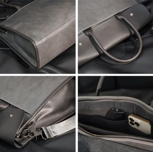 ビジネスバッグ 男性用合皮ハンドル付きブリーフケース