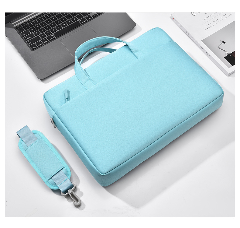 ビジネスバッグ 撥水加工ノートパソコン用ブリーフケース耐衝撃クッション付き