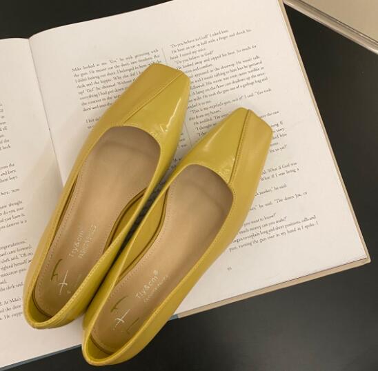 就活用レディース柔らかスクエアトゥパンプス