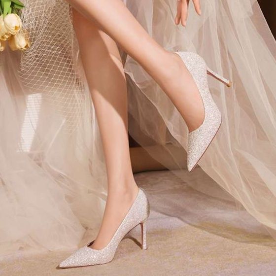 結婚式パンプス 白パンプス 輝く花嫁の憧れ ラグジュアリーパンプス