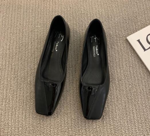 就活用レディース柔らかスクエアトゥパンプス