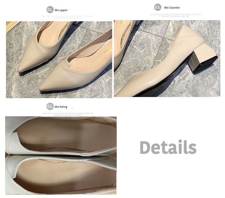 パンプス 就活対応 二通り履き 太めヒール とがり先 美脚 靴