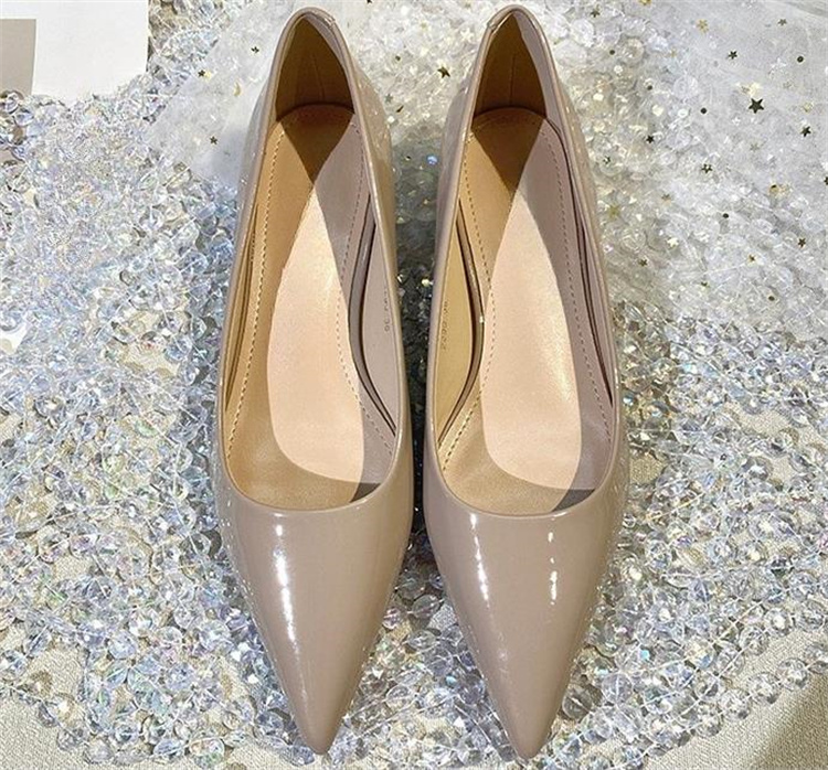 就活対応 低ヒール三センチ 尖り先パンプス 春秋レディース靴