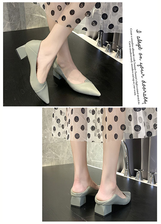 パンプス 就活対応 二通り履き 太めヒール とがり先 美脚 靴