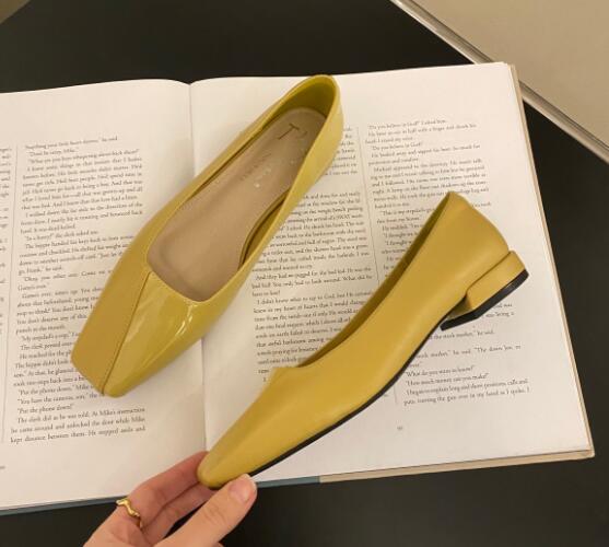 就活用レディース柔らかスクエアトゥパンプス