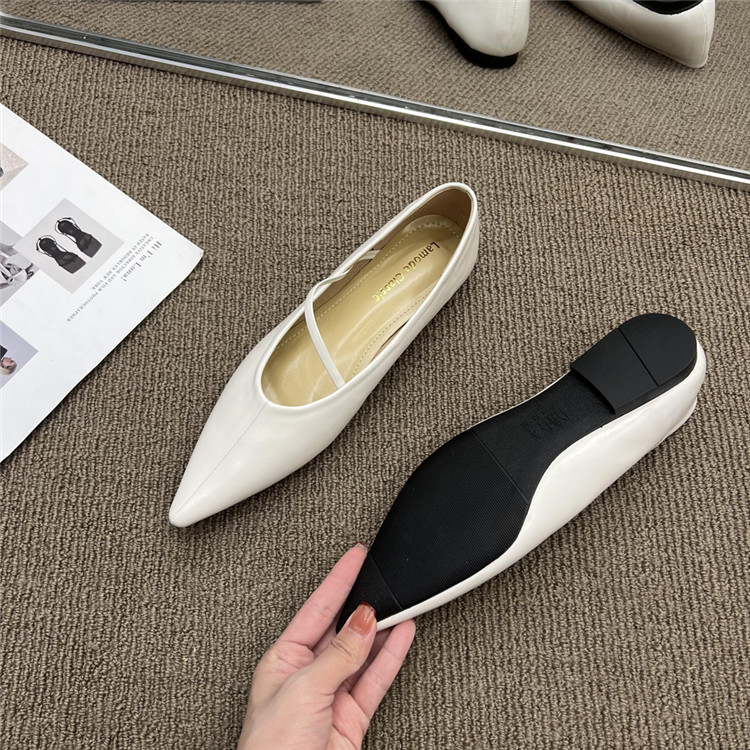 パンプス ポインテッドトゥ ぺたんこ ローファー 歩きやすい レディース