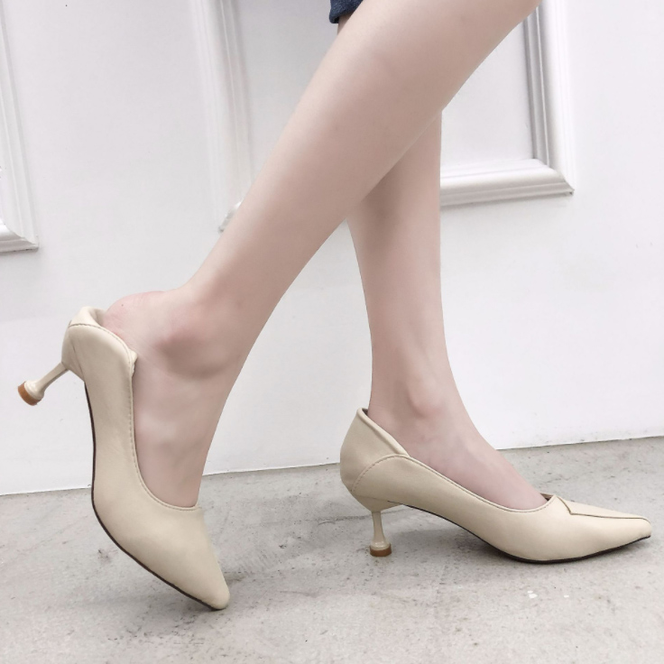 就活対応 かかと折り畳み式 二通り履き 尖頭 黒色パンプス