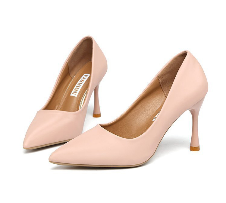 就活対応 美脚効果 先尖り走れるパンプス