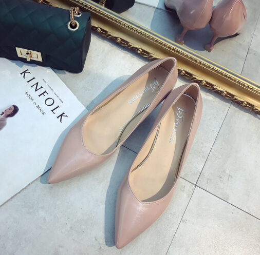 就活対応 尖頭ハイヒール パンプス 春秋オフィス通勤靴