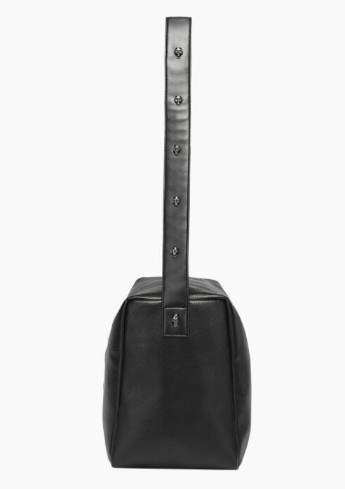 パンクファッション メンズ パンク風 スカル刻印 斜めがけ ショルダーバッグ