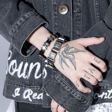 パンクファッション メンズ パンク風 スタッズ ブレスレット 黒