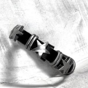 パンクファッション メンズ パンク風 スタッズ ブレスレット 黒