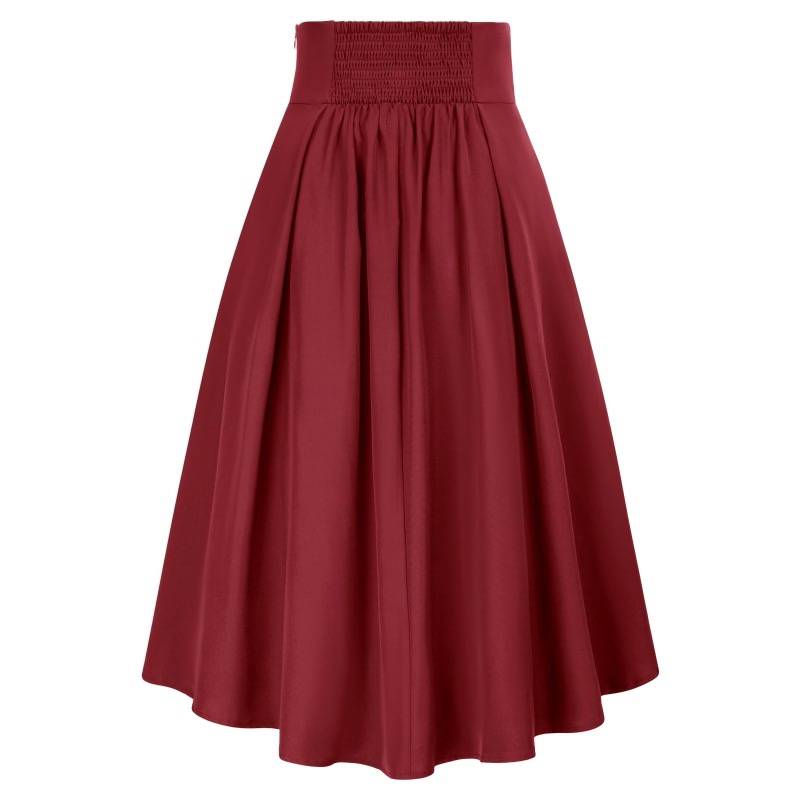 パンクファッション バックル付きハイウエストゴシックスカート