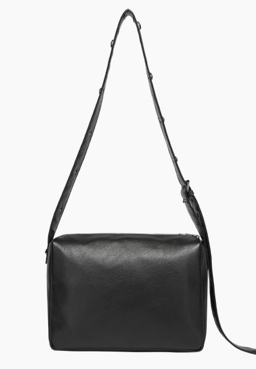 パンクファッション メンズ パンク風 スカル刻印 斜めがけ ショルダーバッグ