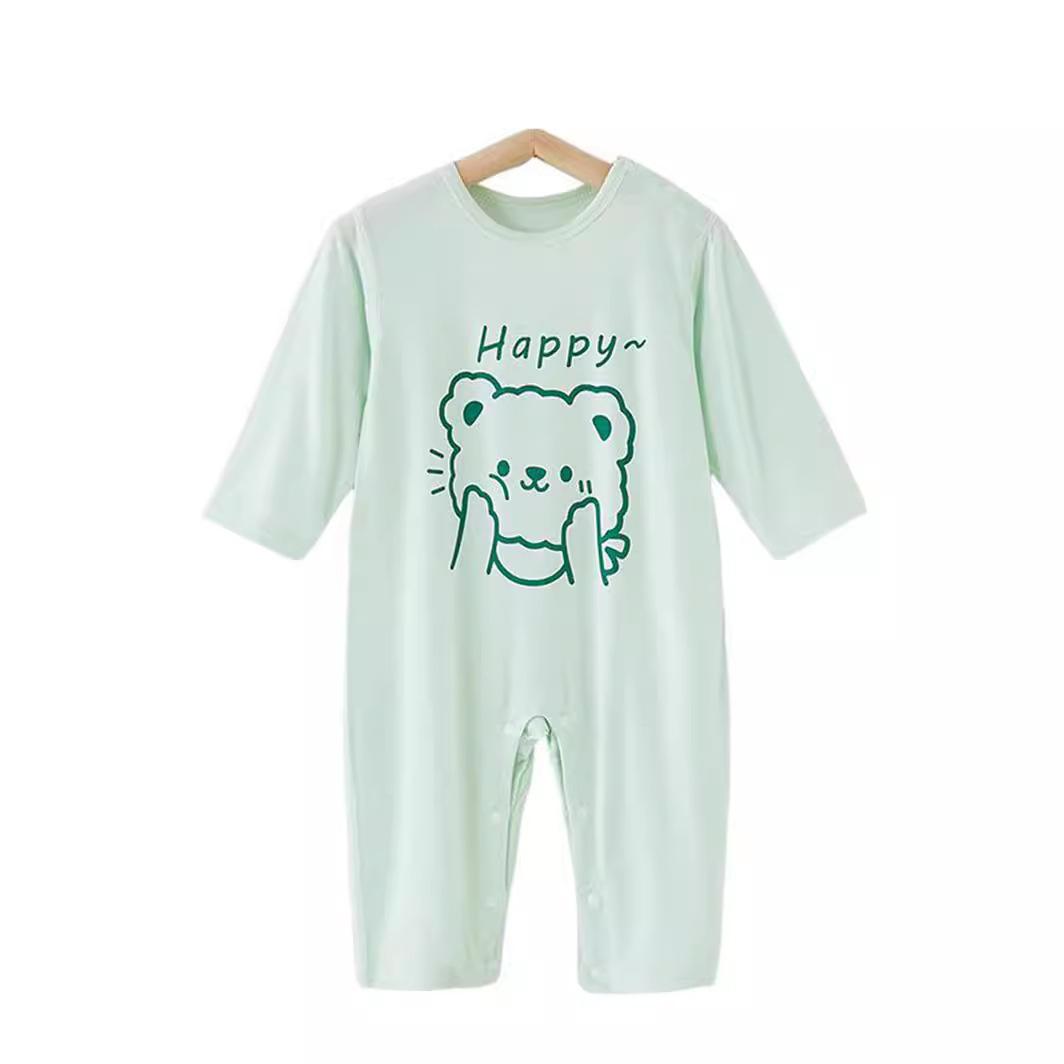 モダール素材 赤ちゃん用長袖ロンパース