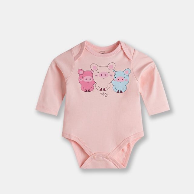 ロンパース かわいい三匹の子ぶた半袖ロンパース