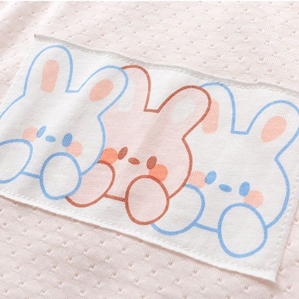 ロンパース うさぎ友達ノースリーブロンパース