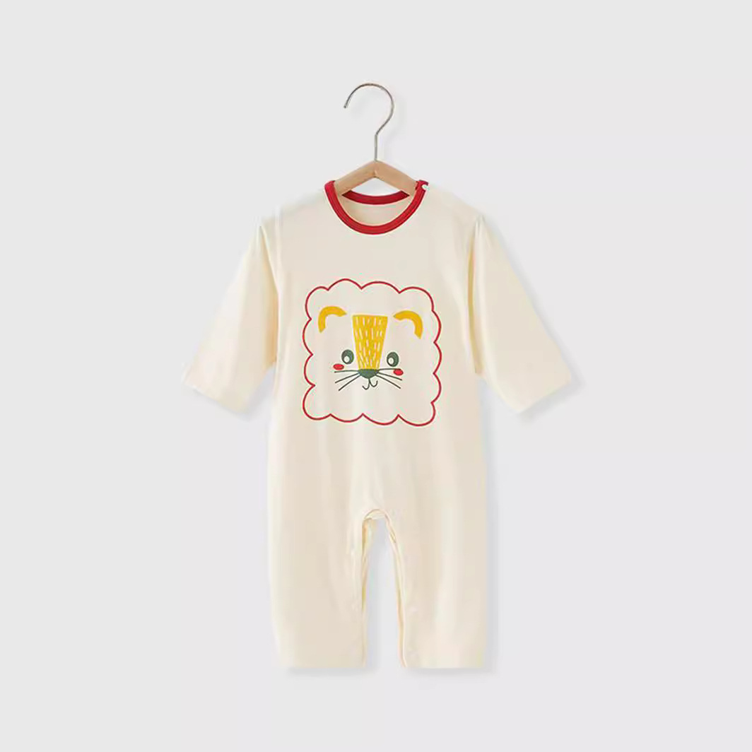 モダール素材 赤ちゃん用長袖ロンパース