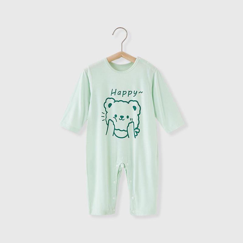 モダール素材 赤ちゃん用長袖ロンパース