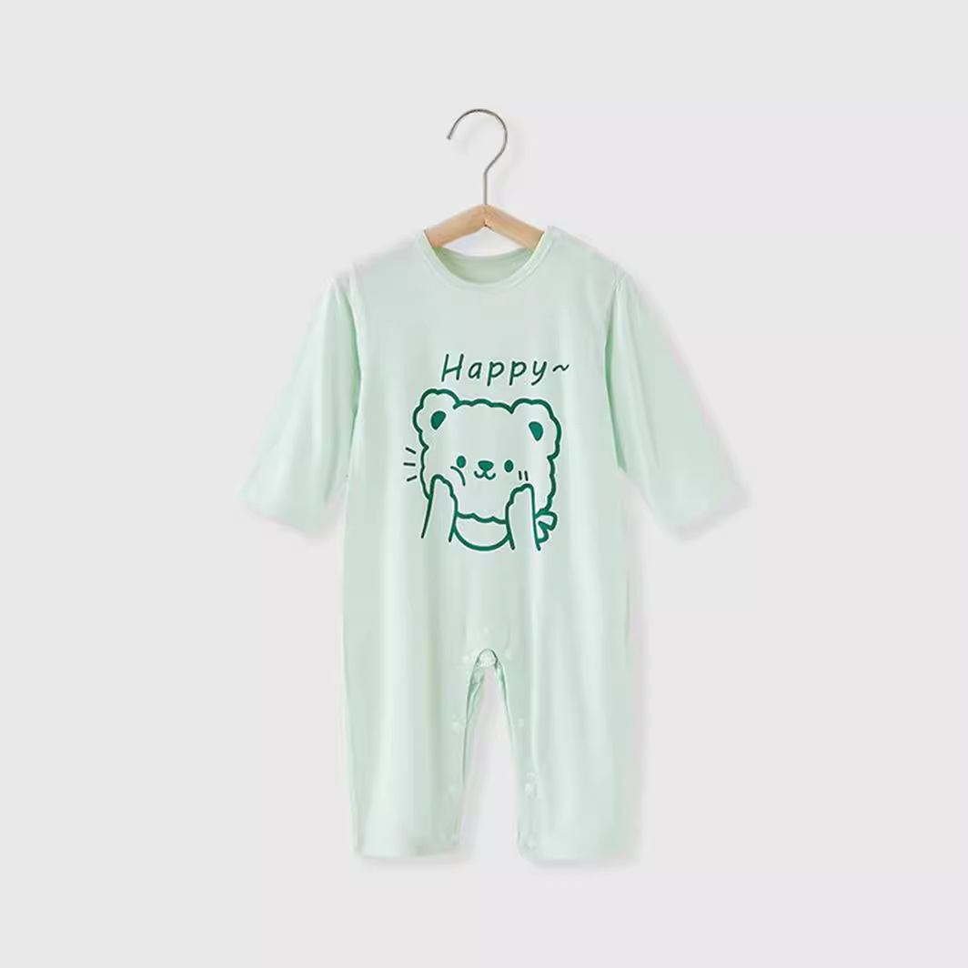 モダール素材 赤ちゃん用長袖ロンパース