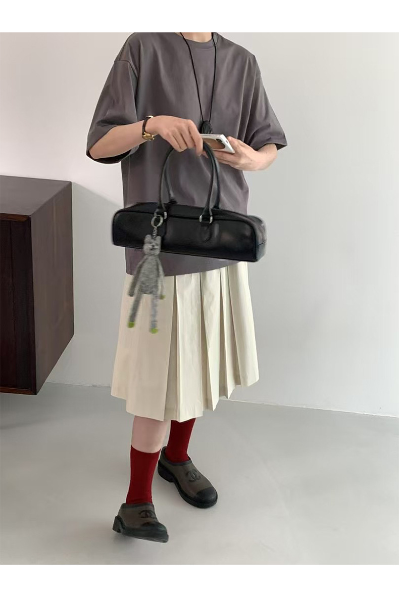 プリーツスカート しなやか優美プリーツ膝丈スカート