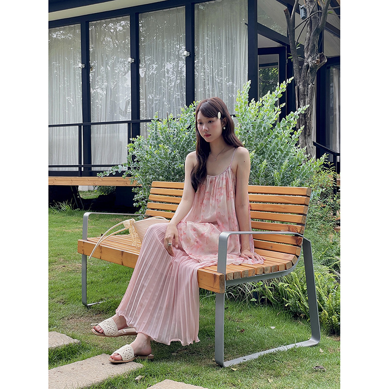 プリーツスカート 優美なシルエットプリーツロングスカート