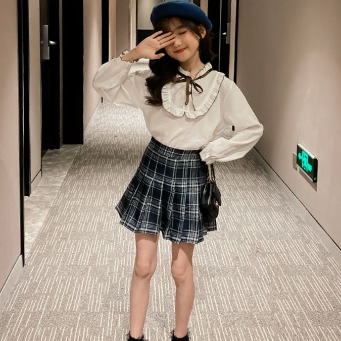 プリーツスカート 格子柄ふんわりプリーツミニスカート