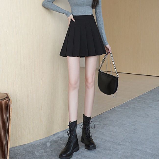 プリーツスカート 美しい揺れ感 きれいめプリーツミニ