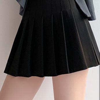 プリーツスカート きちんと見せるプリーツミニスカート