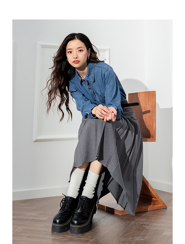 プリーツスカート 上品揺れる優美プリーツスカート