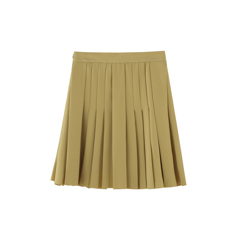 プリーツスカート 上品な立体プリーツミニフレアスカート