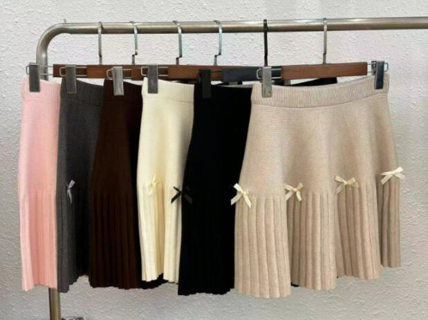 プリーツスカート 女子学生風プリーツミニスカート リボン付き