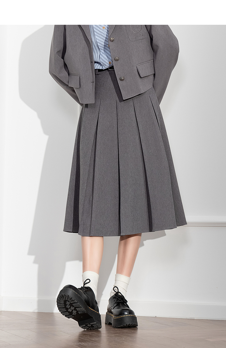 プリーツスカート 上品揺れる優美プリーツスカート
