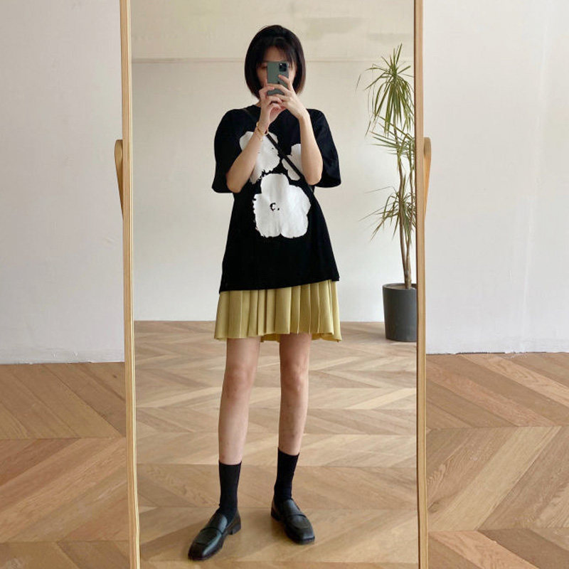 プリーツスカート 上品な立体プリーツミニフレアスカート