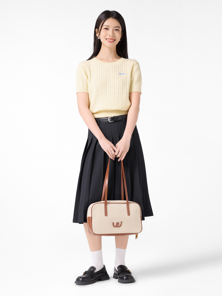 プリーツスカート 上品クラシカルプリーツスカート