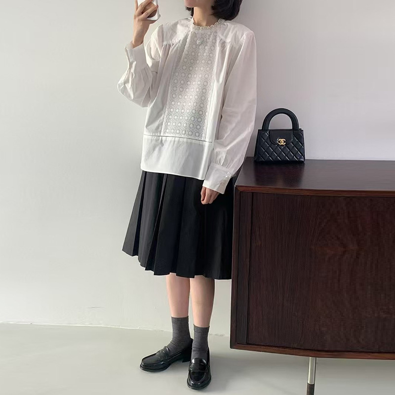 プリーツスカート しなやか優美プリーツ膝丈スカート
