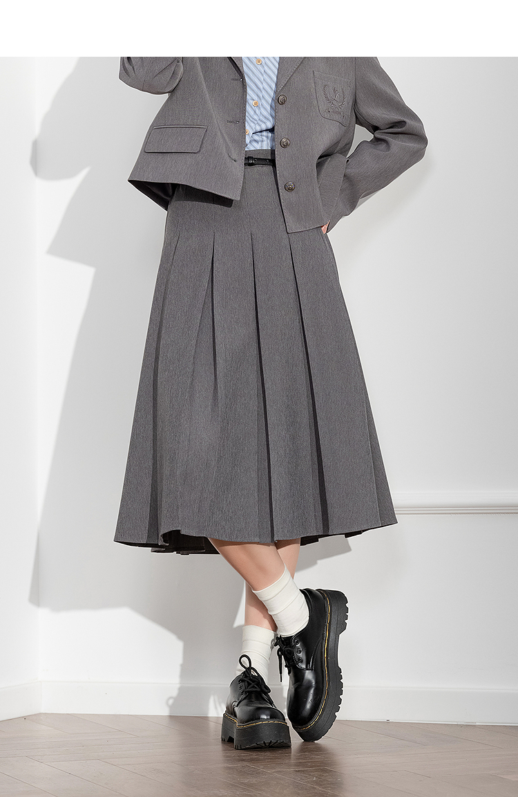 プリーツスカート 上品揺れる優美プリーツスカート