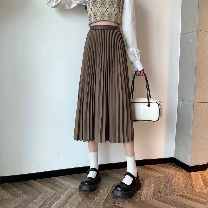 プリーツスカート 優美なきらめきプリーツスカート