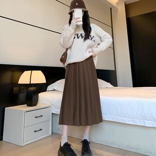 プリーツスカート 優雅なミディ丈プリーツスカート