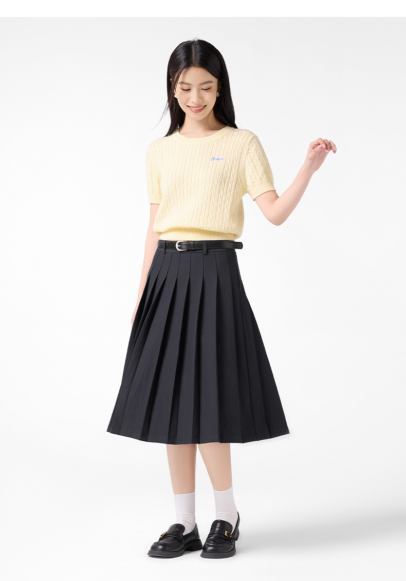 プリーツスカート 上品クラシカルプリーツスカート