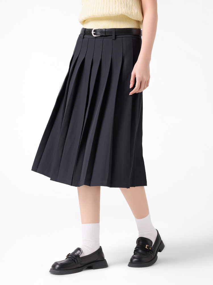 プリーツスカート 上品クラシカルプリーツスカート