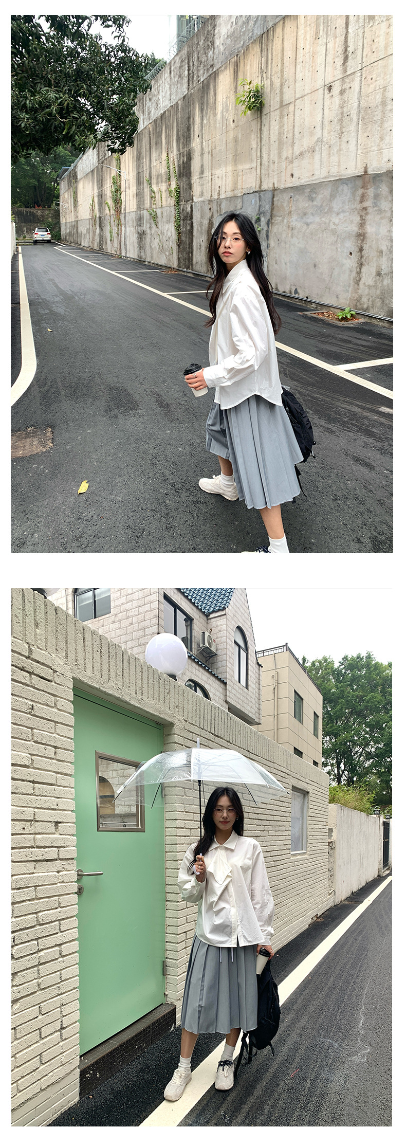 プリーツスカート 紐付きウエスト細プリーツ膝丈スカート