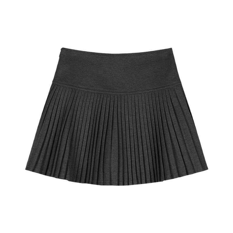 プリーツスカート 上品な細プリーツミニスカート