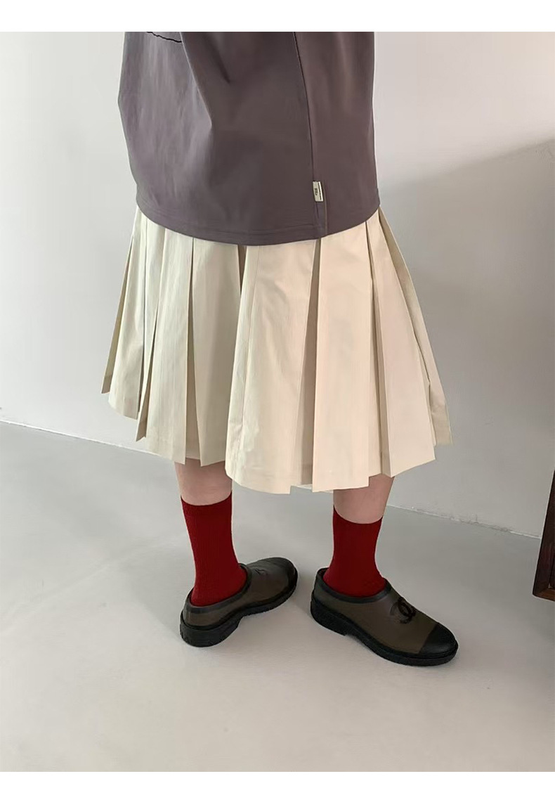 プリーツスカート しなやか優美プリーツ膝丈スカート