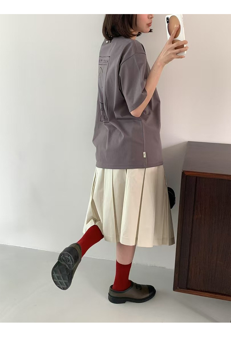 プリーツスカート しなやか優美プリーツ膝丈スカート