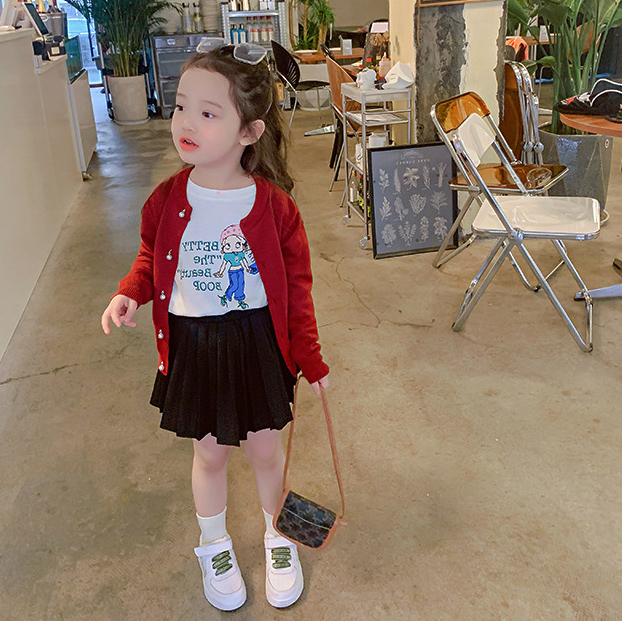 韓国子供服 女の子 プリーツスカート フォーマル