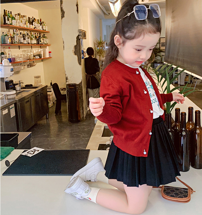 韓国子供服 女の子 プリーツスカート フォーマル